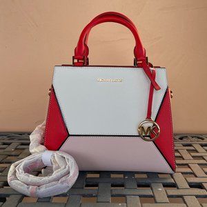 Michael Kors Prism M Messenger Bag Pink Multi